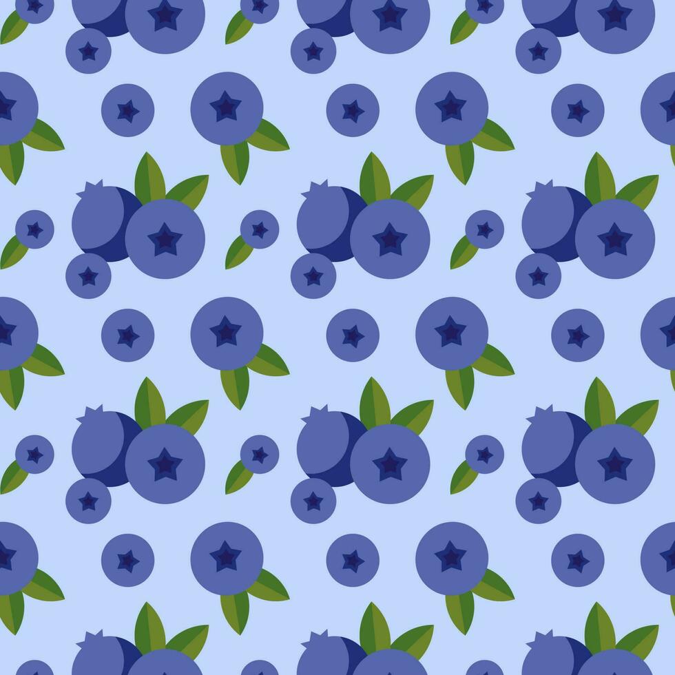 Seamless pattern with wild berries. Vector illustration of summer berries for textiles and backgrounds