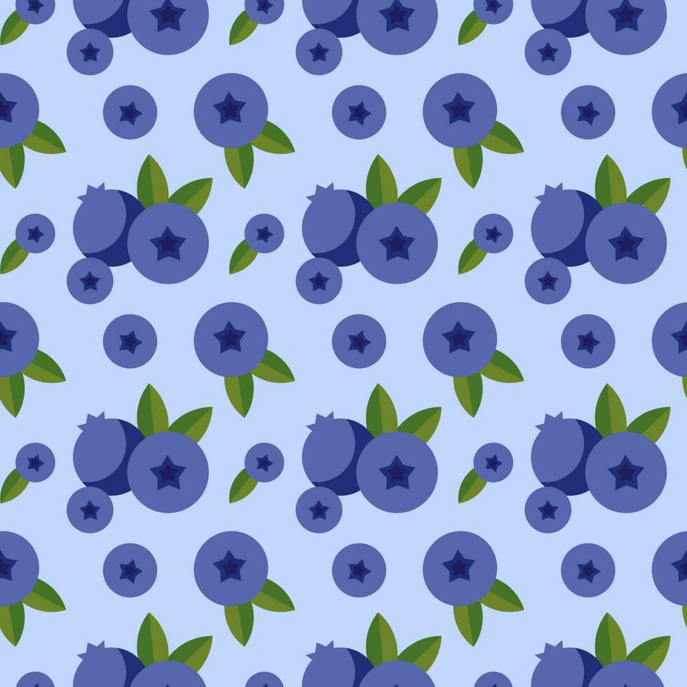 Seamless pattern with wild berries. Vector illustration of summer berries for textiles and backgrounds