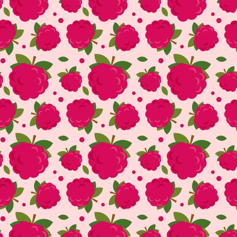 Seamless pattern with wild berries. Vector illustration of summer berries for textiles and backgrounds