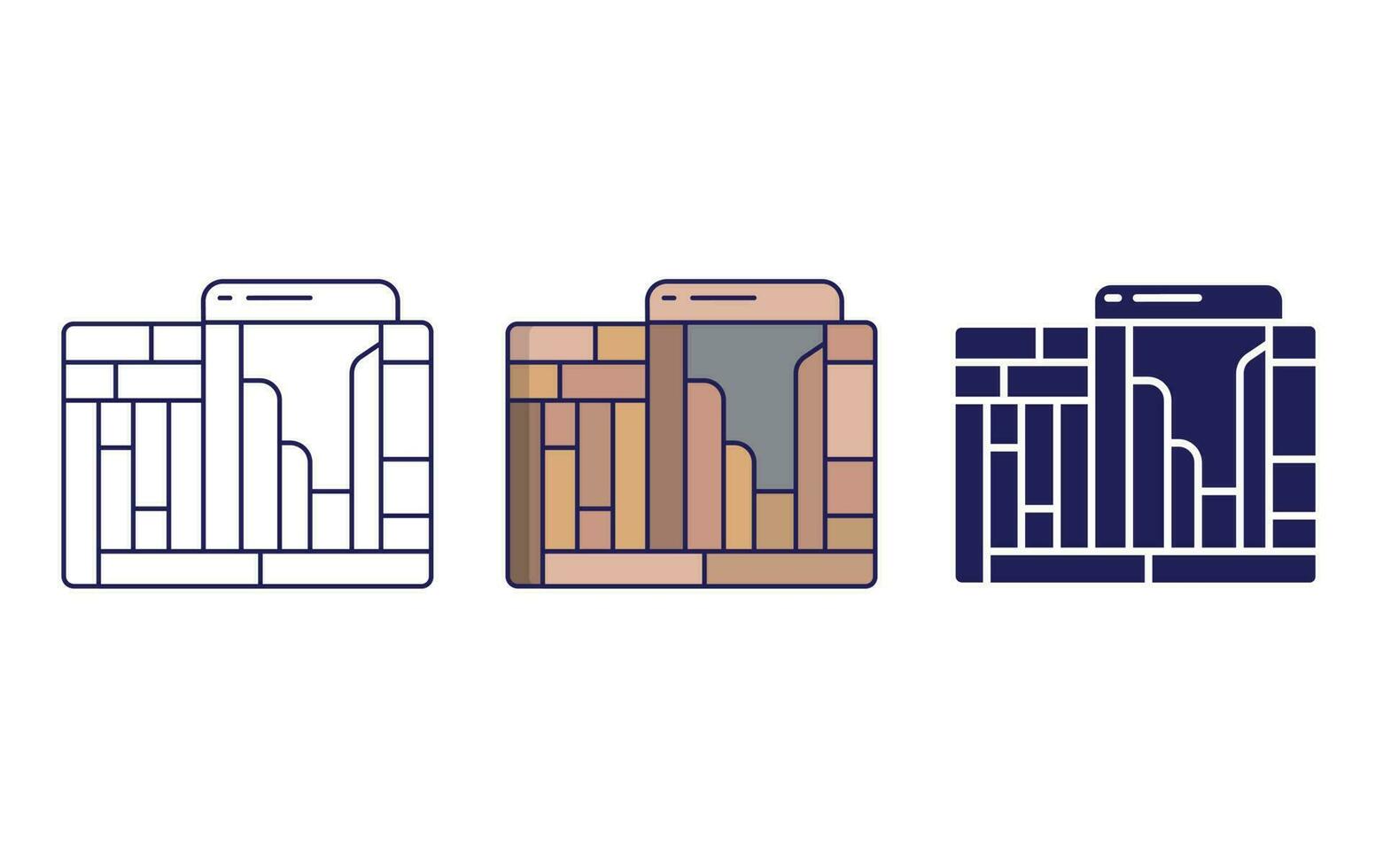 Outline Sacsayhuaman vector icon