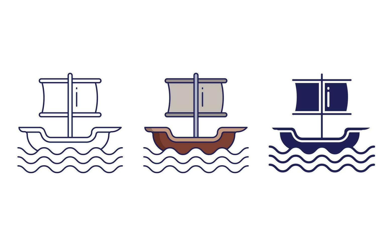 Galleon vector icon