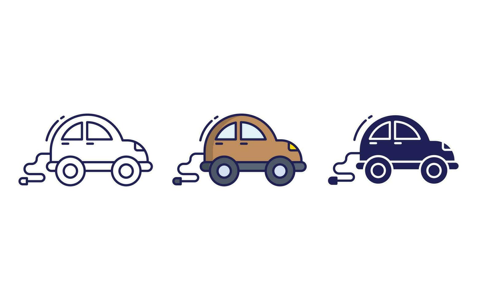 electric car vector icon