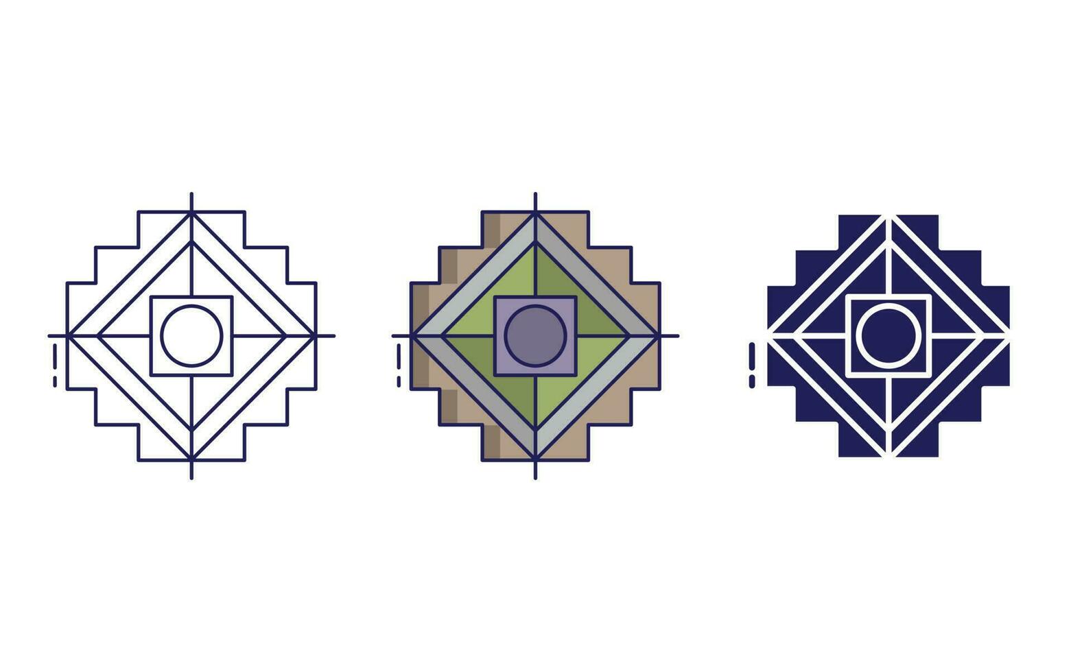 Outline Inca vector icon