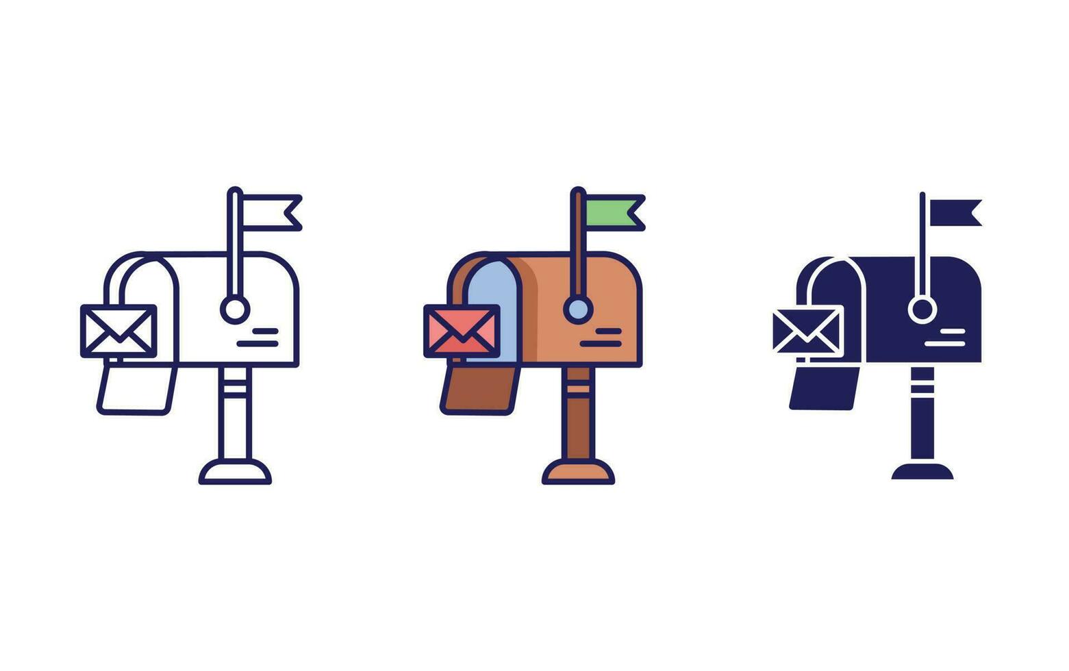 Mail box vector icon