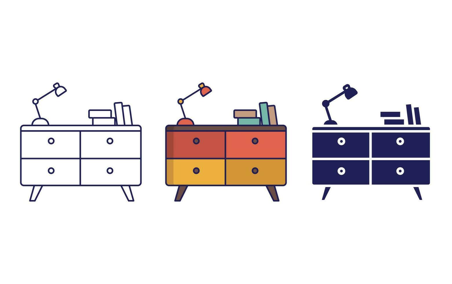 cupboard table vector icon