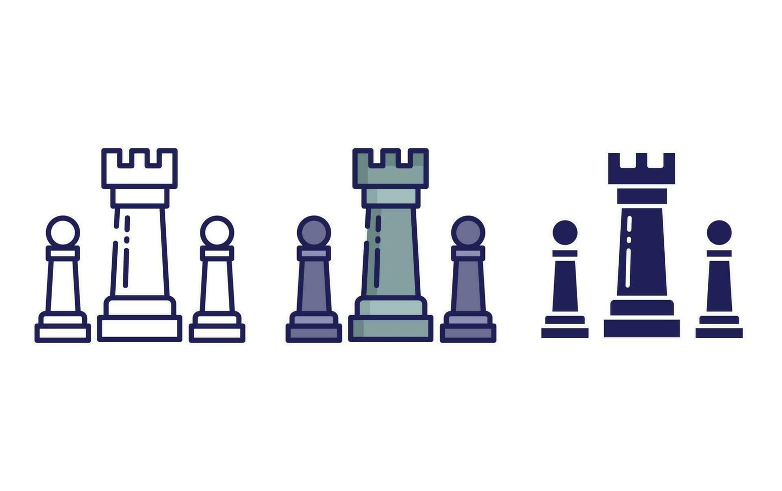 icono de vector de ajedrez