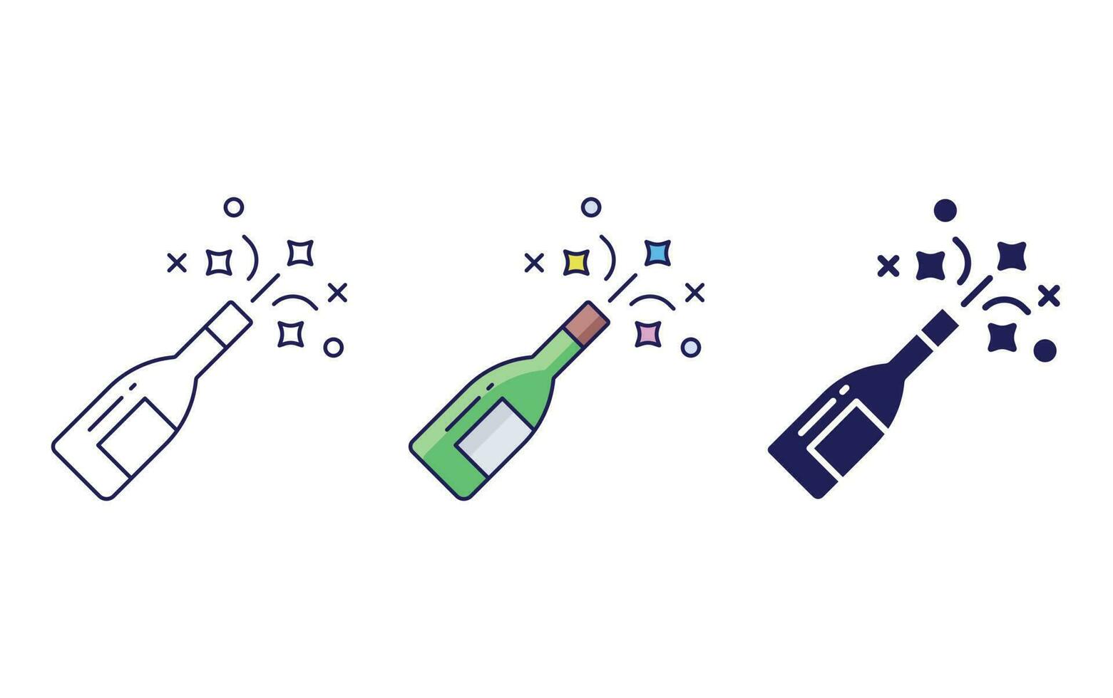 Champagne vector icon