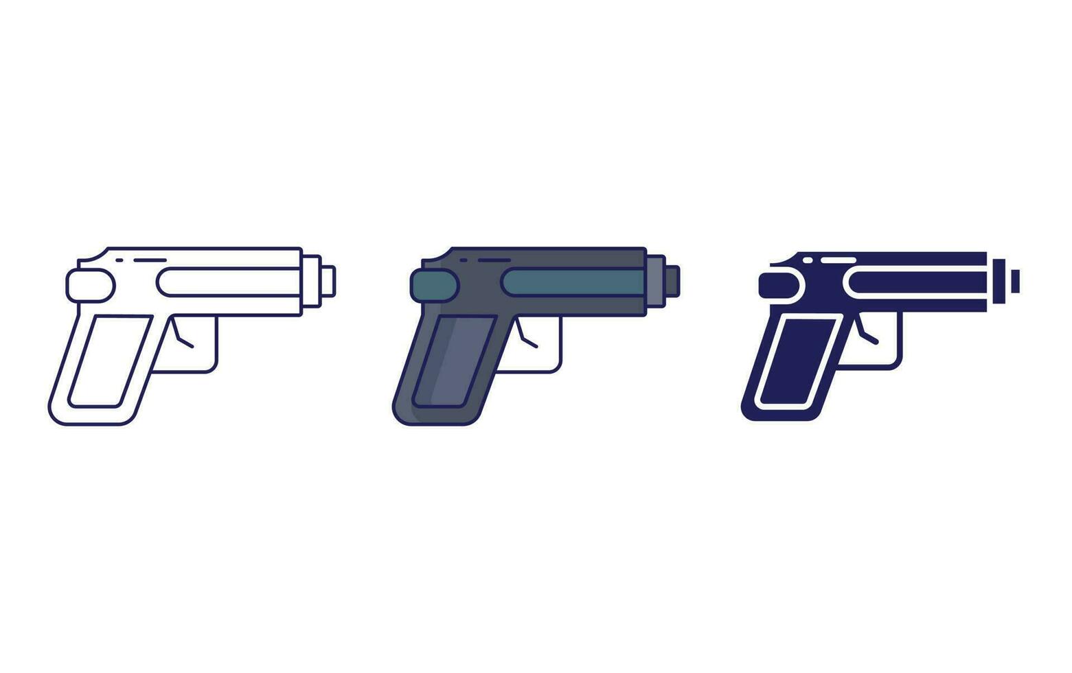 icono de vector de pistola