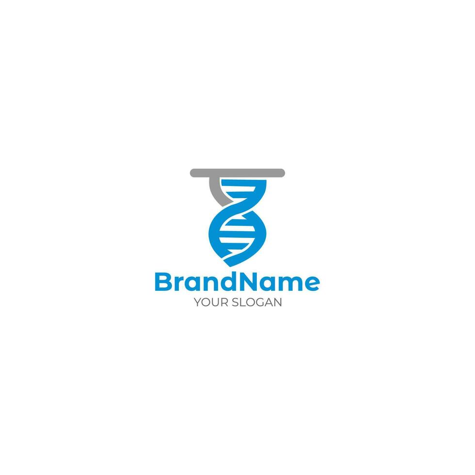 TS DNA Helix Logo Design Vector
