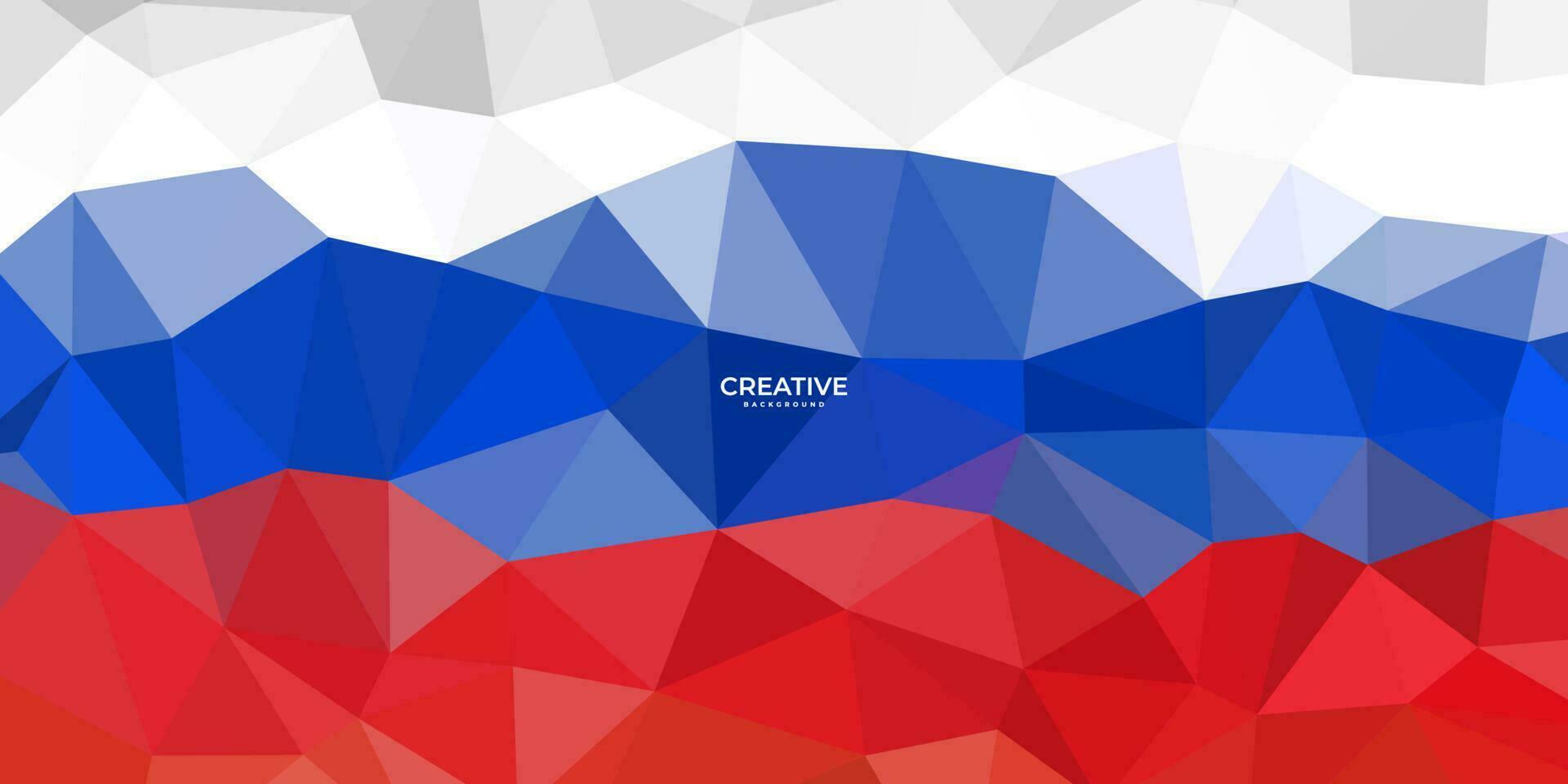 resumen creativo Rusia vistoso antecedentes con triangulos vector ilustración