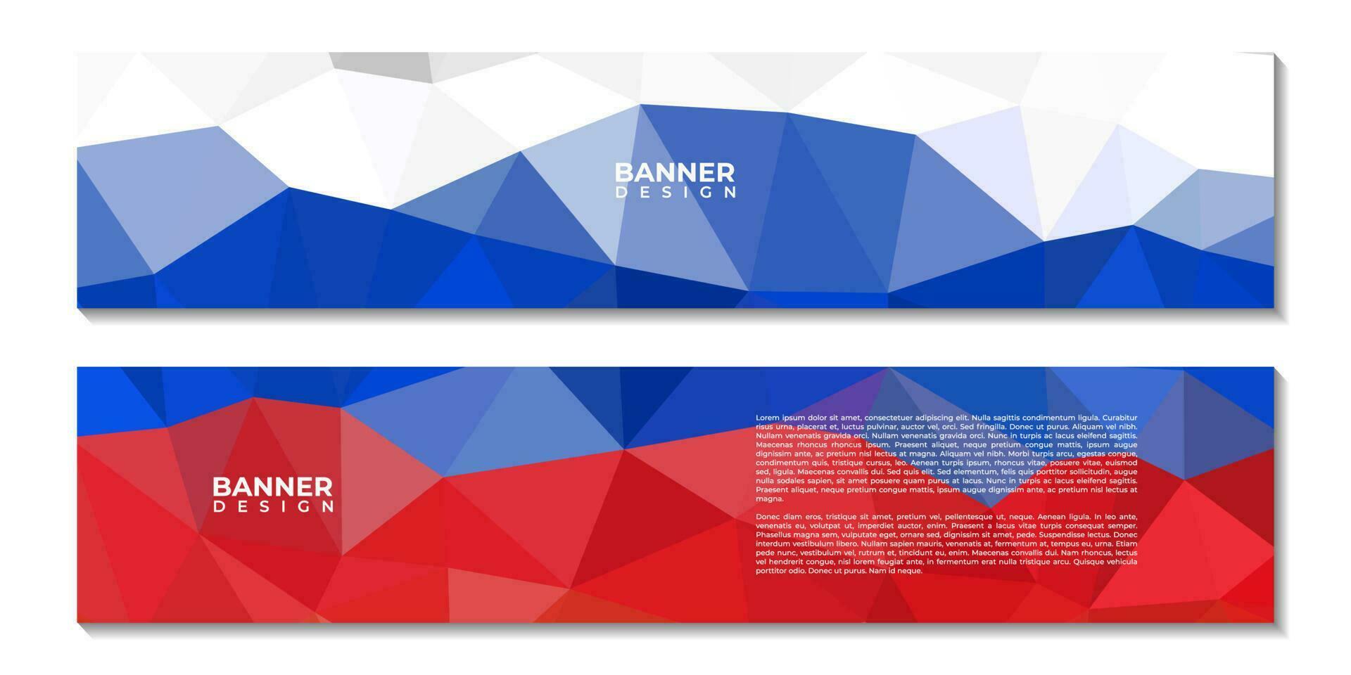 set of abstract creative banners with russia colorful background vector illustration