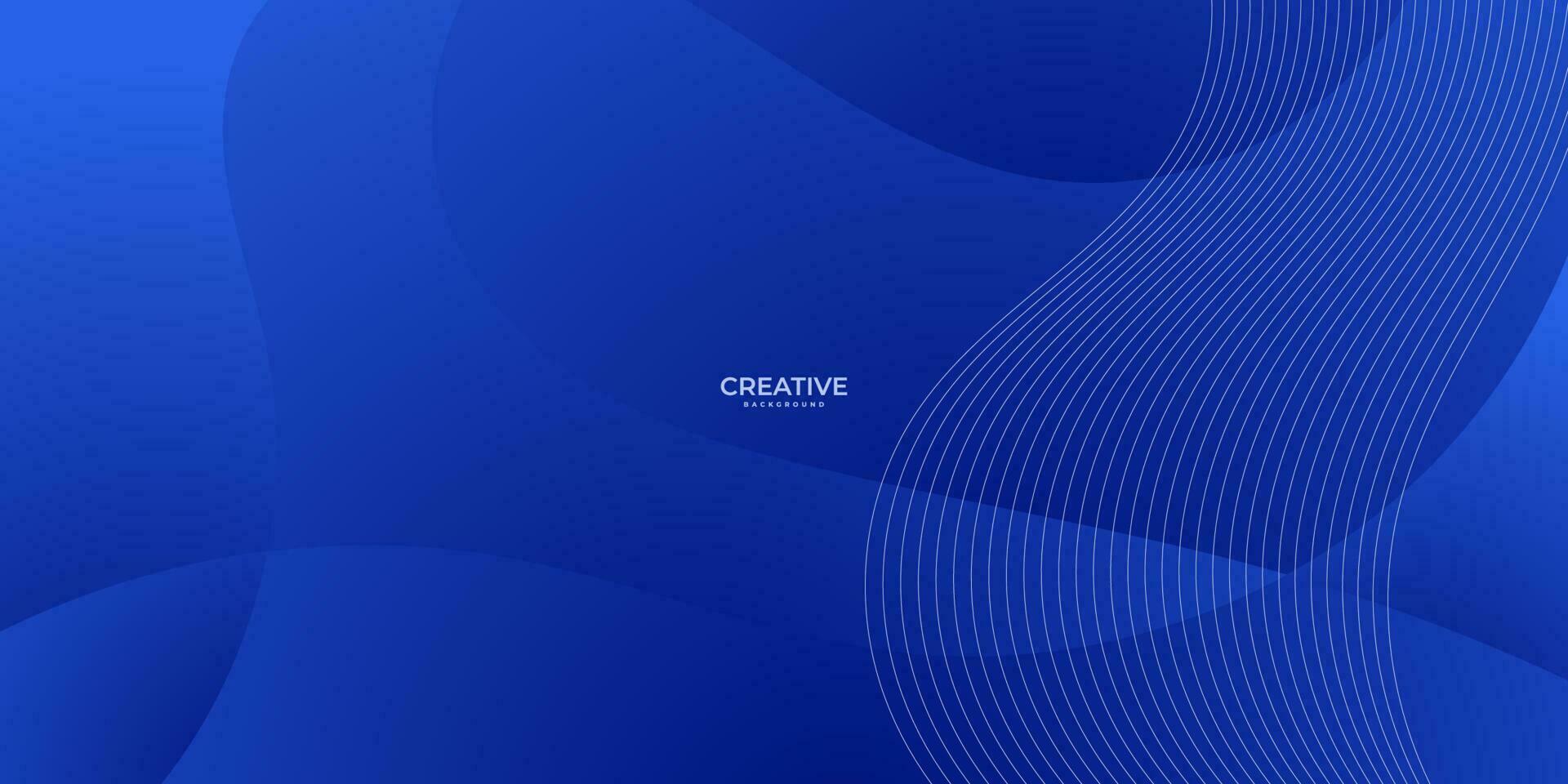 abstract creative blue waves colorful background vector illustration