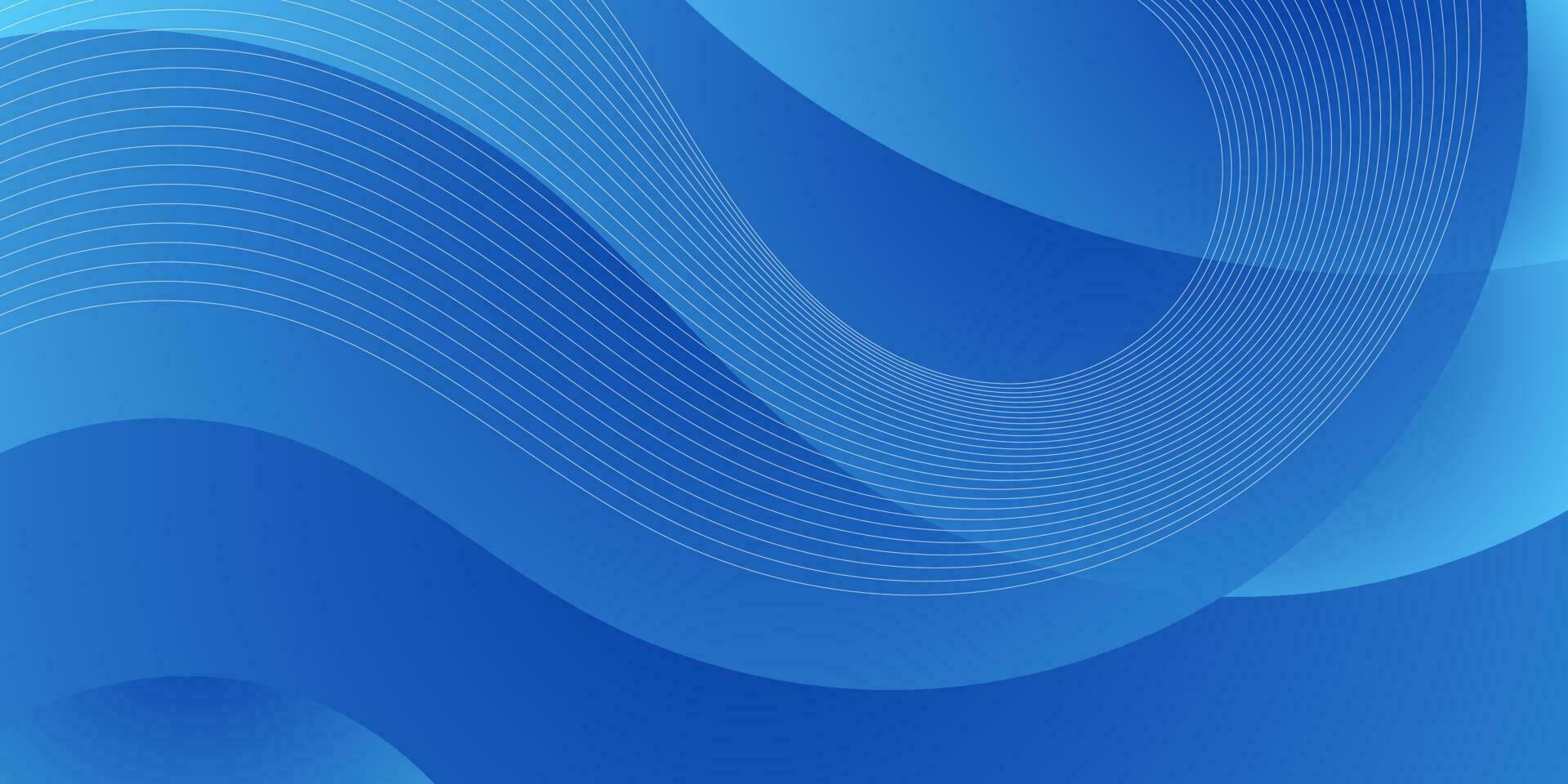 abstract blue wave gradient background vector