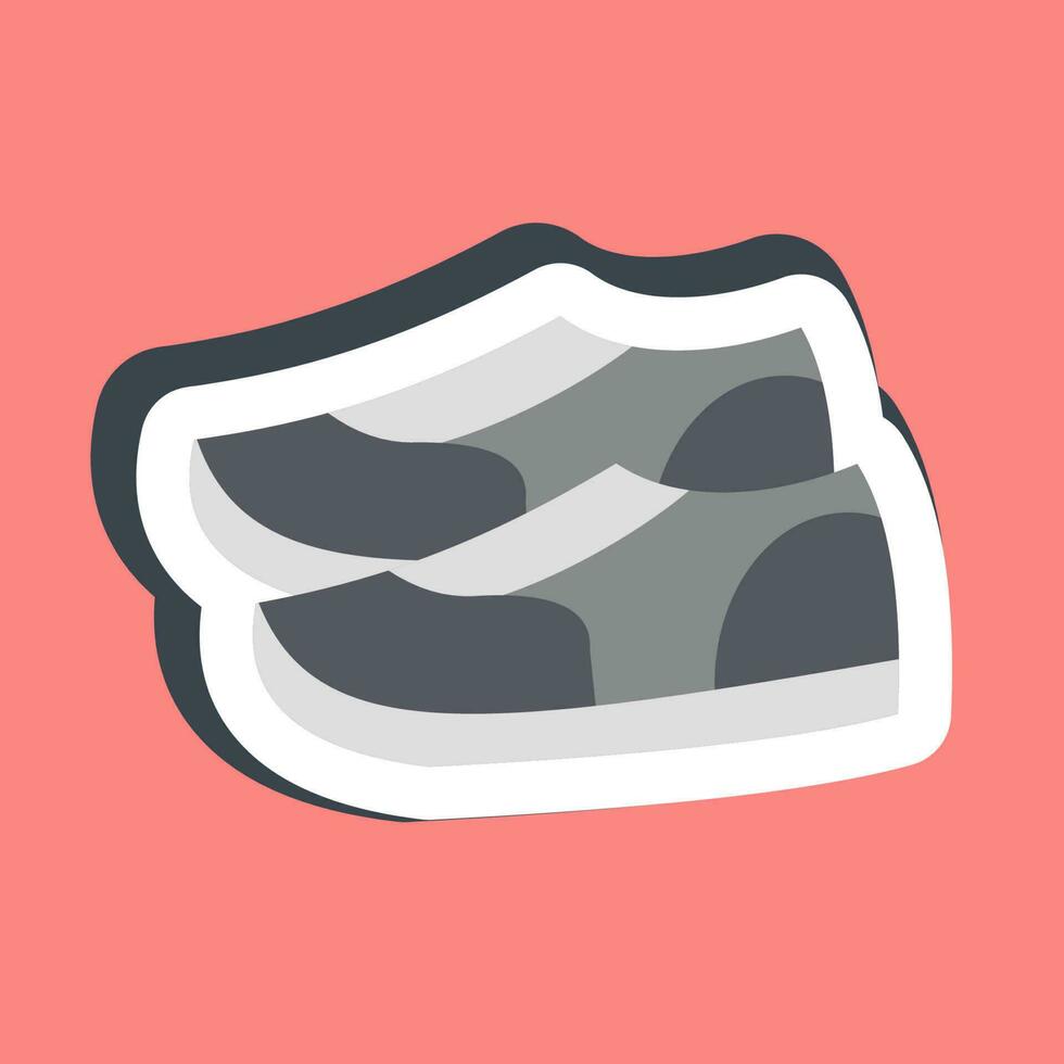Sticker shoes. School and education elements. Good for prints, posters, logo, advertisement, infographics, etc. vector