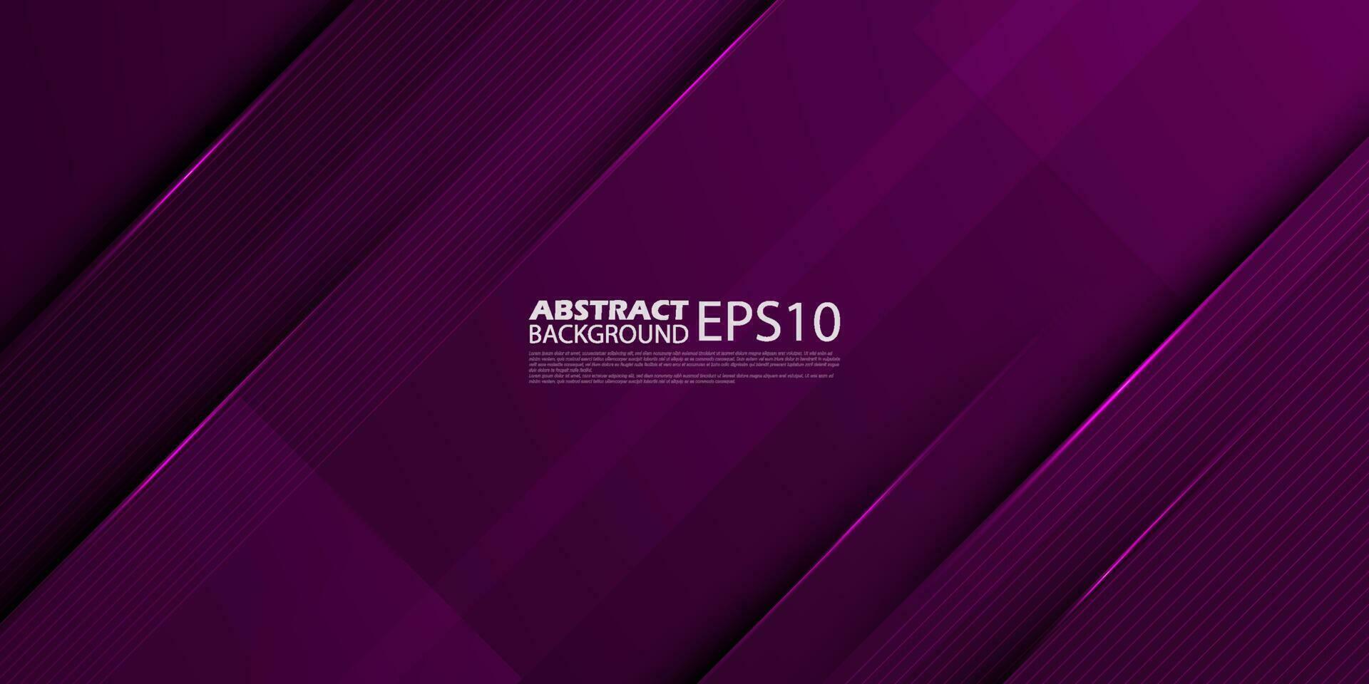 fondo de ilustración degradado púrpura oscuro abstracto con aspecto 3d y patrón simple. diseño fresco y vector de lujo.eps10