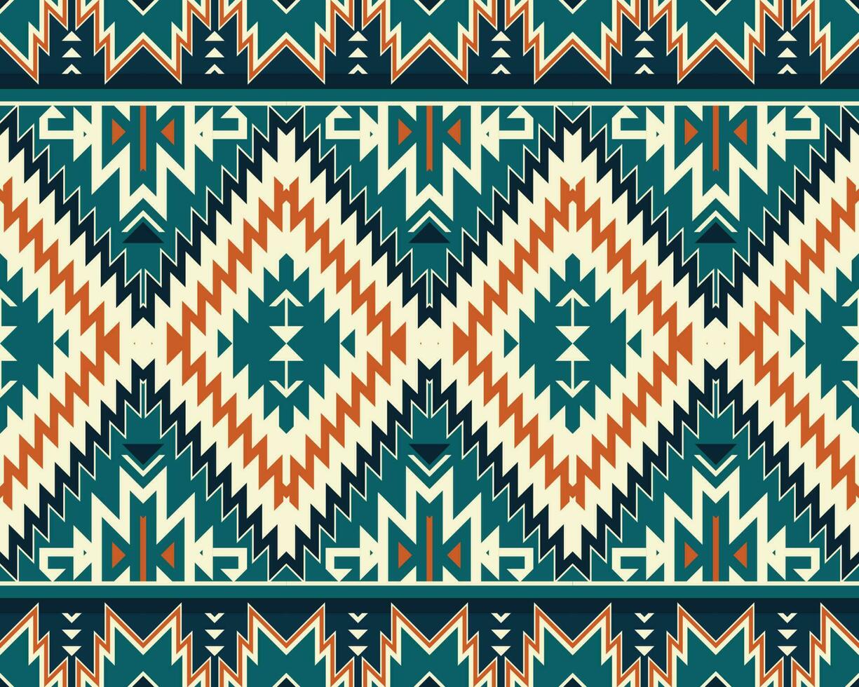 Ethnic Aztec abstract ikat art. Seamless motif triangle chevron pattern in tribal, Navajo folk embroidery, and Mexican style. geometric art ornament print.Design for carpet, wallpaper, textile vector