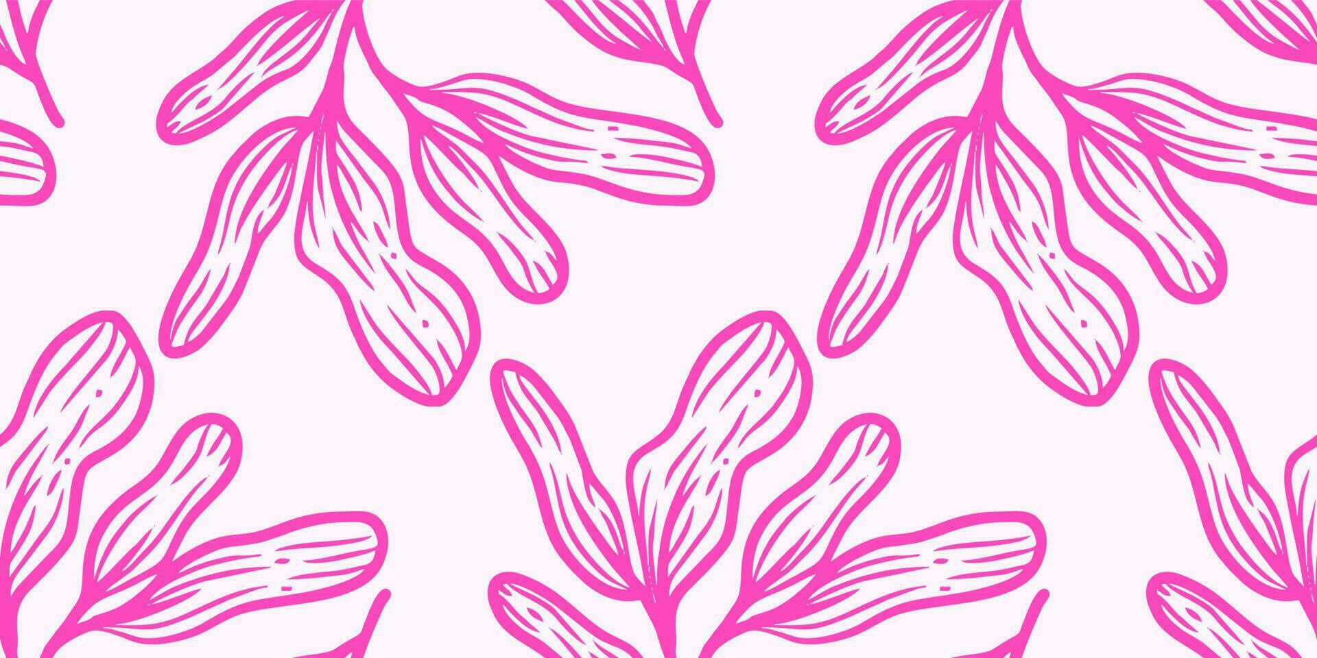 floral background banner pattern seamless vector illustration