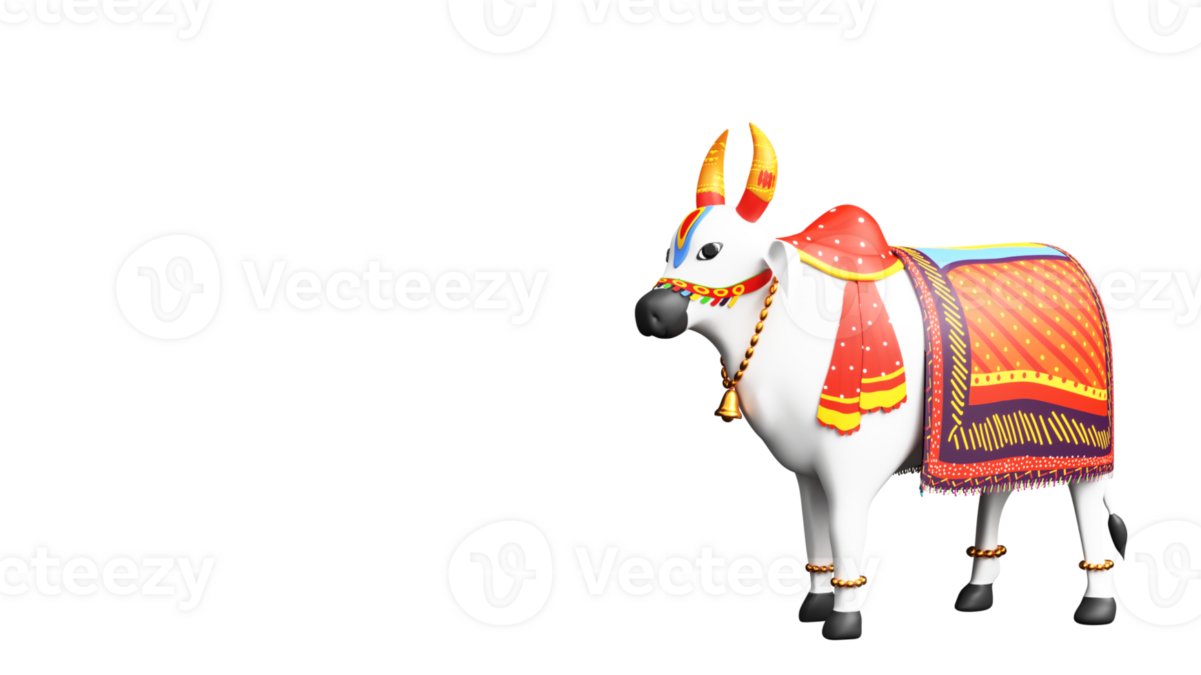 Isolated Mattu Animal Element In 3D Render. png