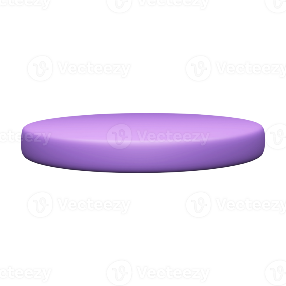 Empty Purple Podium Element In 3D Style. png