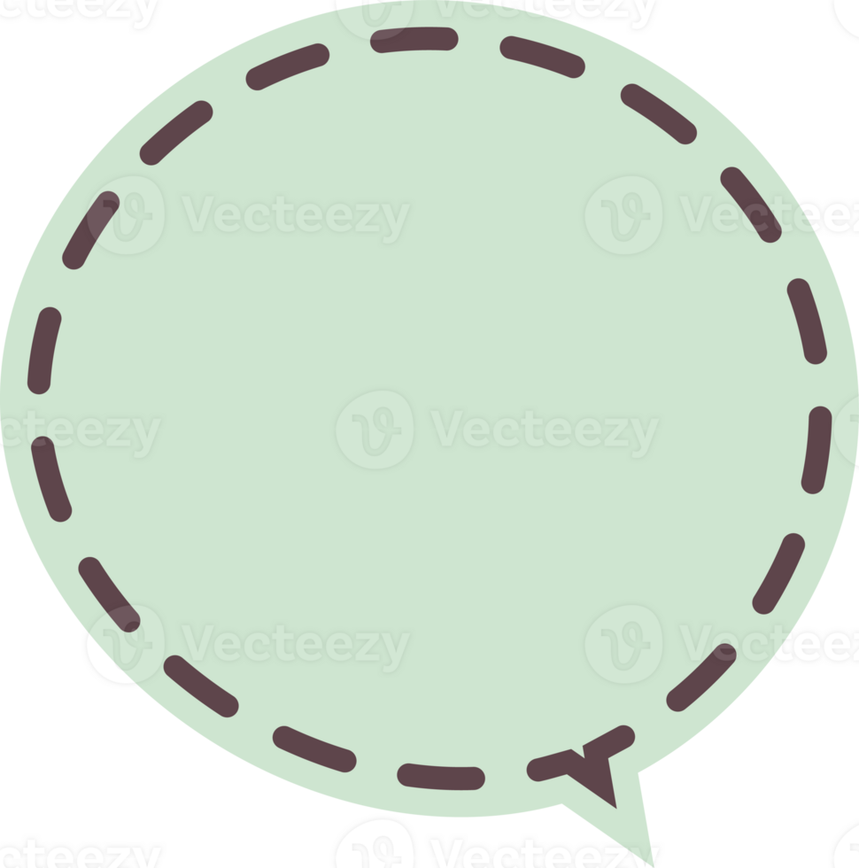 pastel speech bubble on transparent background . chat box or chat  square and doodle message or communication icon Cloud speaking for comics and minimal message dialog png