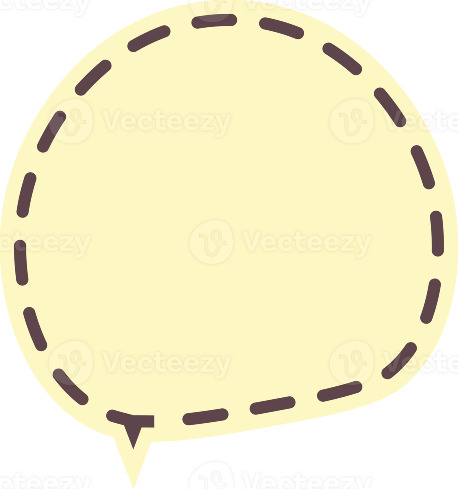 pastel speech bubble on transparent background . chat box or chat  square and doodle message or communication icon Cloud speaking for comics and minimal message dialog png
