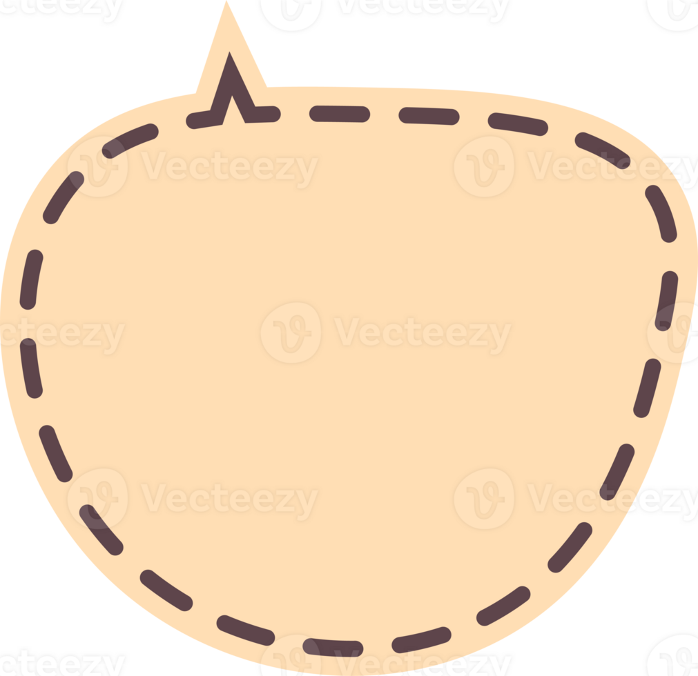pastel speech bubble on transparent background . chat box or chat  square and doodle message or communication icon Cloud speaking for comics and minimal message dialog png