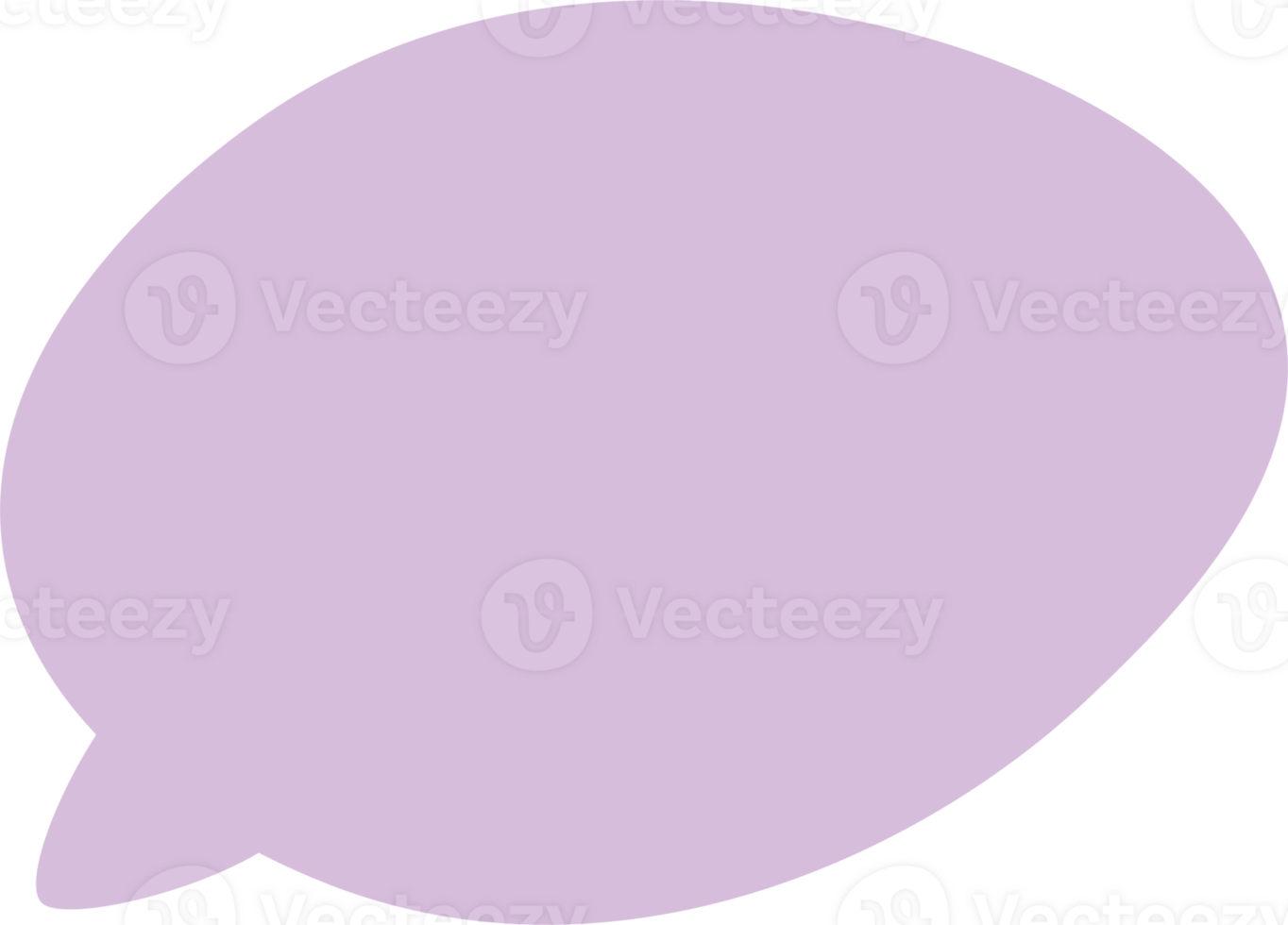 pastell Tal bubbla på transparent bakgrund . chatt låda eller chatt fyrkant och klotter meddelande eller kommunikation ikon moln tala för serier och minimal meddelande dialog png