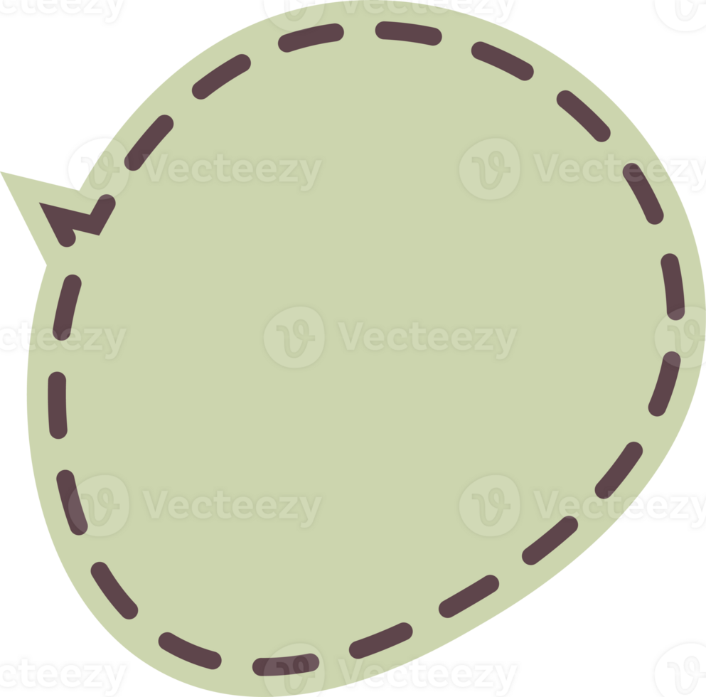 pastel speech bubble on transparent background . chat box or chat  square and doodle message or communication icon Cloud speaking for comics and minimal message dialog png