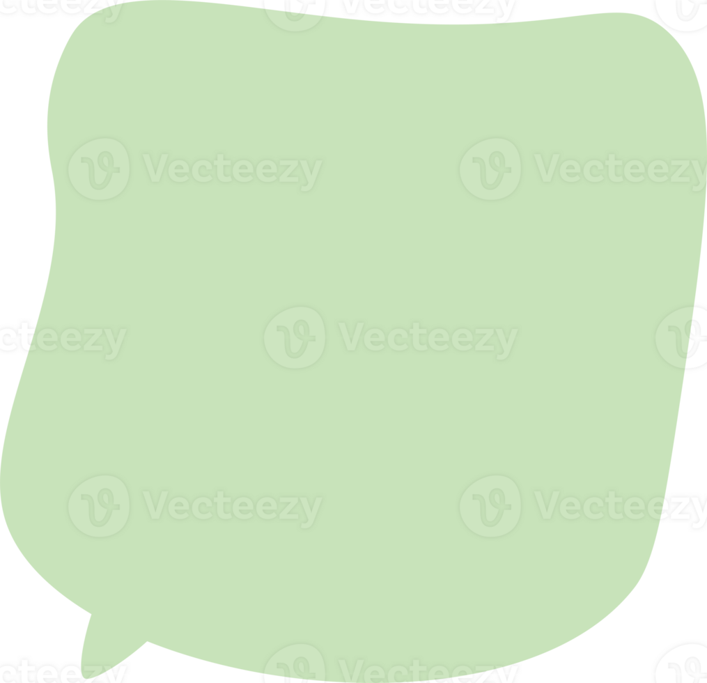 pastel speech bubble on transparent background . chat box or chat  square and doodle message or communication icon Cloud speaking for comics and minimal message dialog png