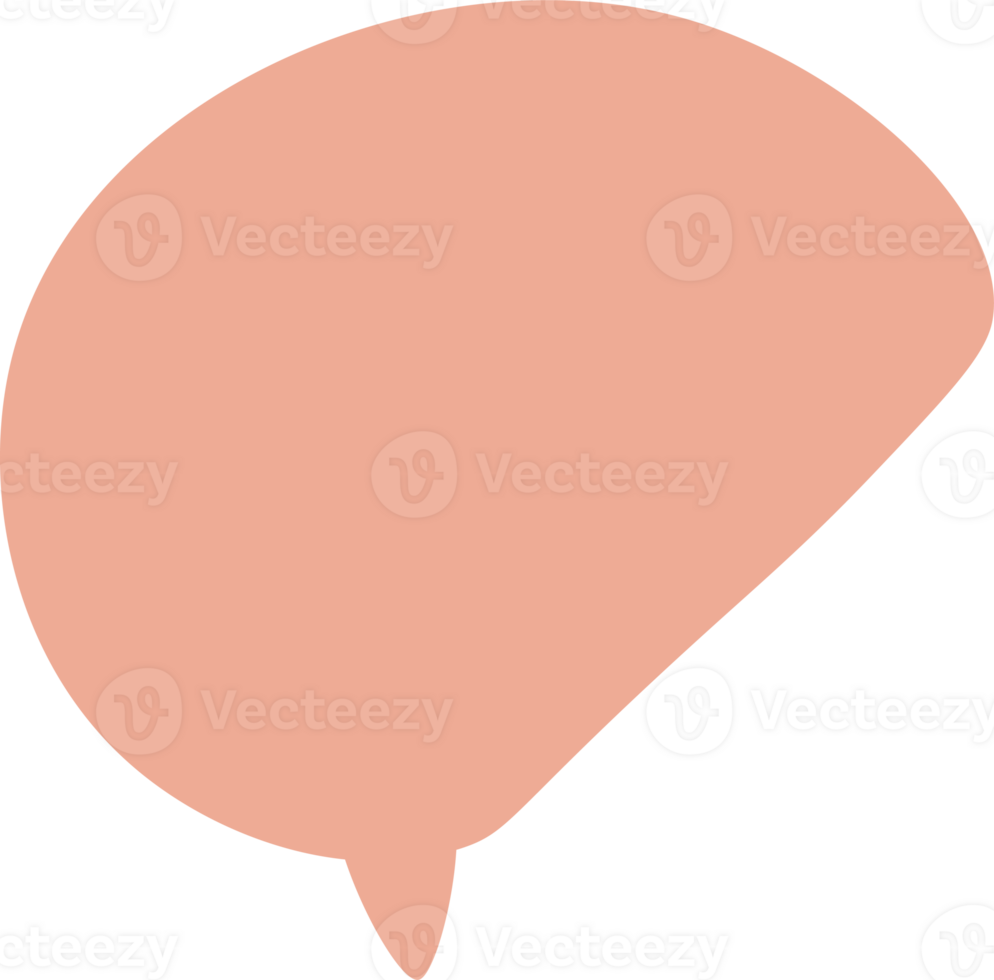 pastell Tal bubbla på transparent bakgrund . chatt låda eller chatt fyrkant och klotter meddelande eller kommunikation ikon moln tala för serier och minimal meddelande dialog png