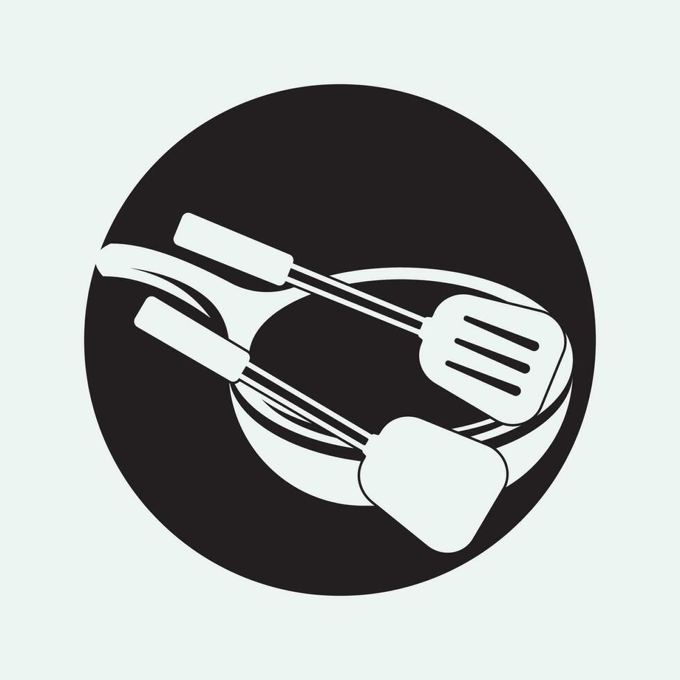 restaurante logo ilustración vector