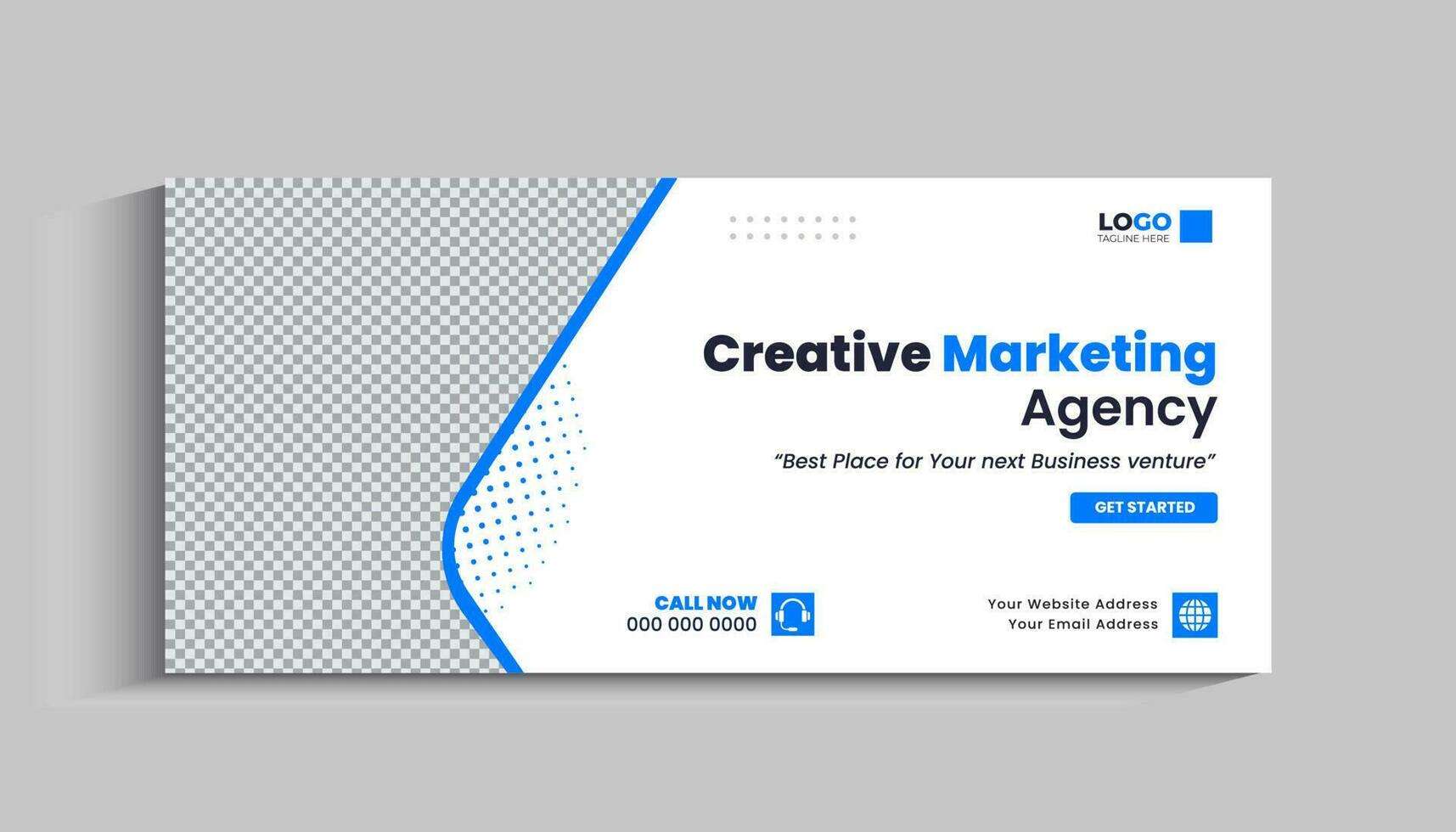 Digital marketing Social media cover and web banner template vector