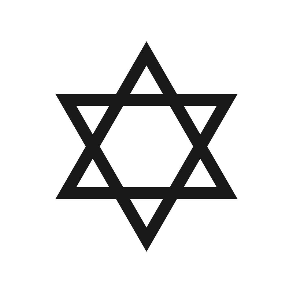 Star Of David Sign Symbol Vector Illustration