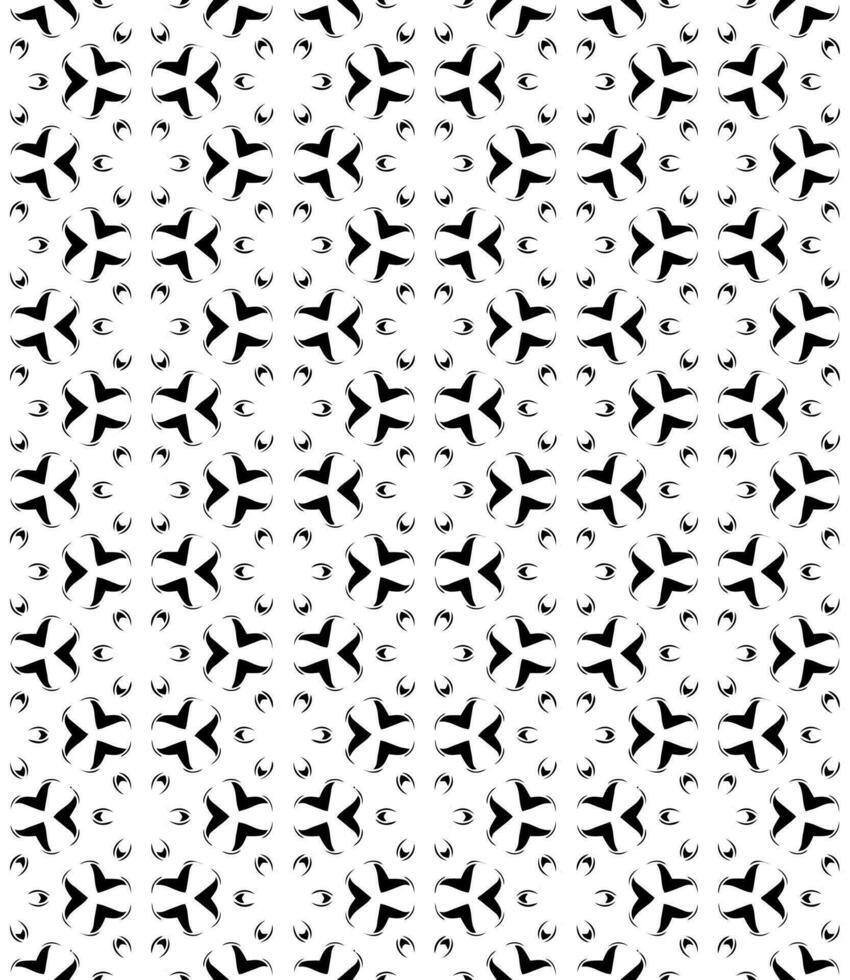 Black and white seamless abstract pattern. Background and backdrop. Grayscale ornamental design. vector