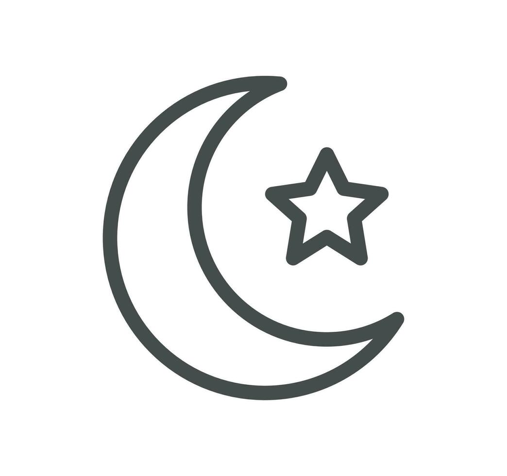 Religion symbols related icon outline and linear vector. vector