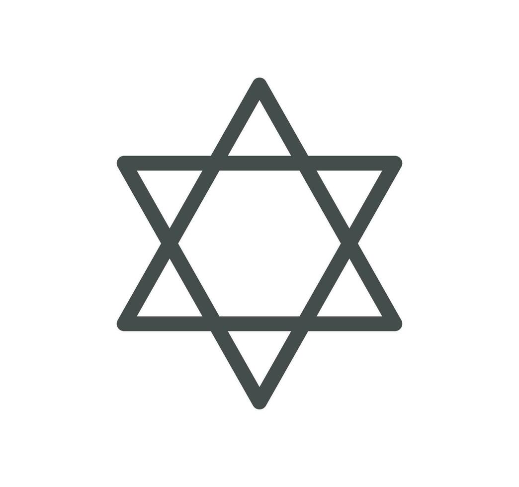 Religion symbols related icon outline and linear vector. vector