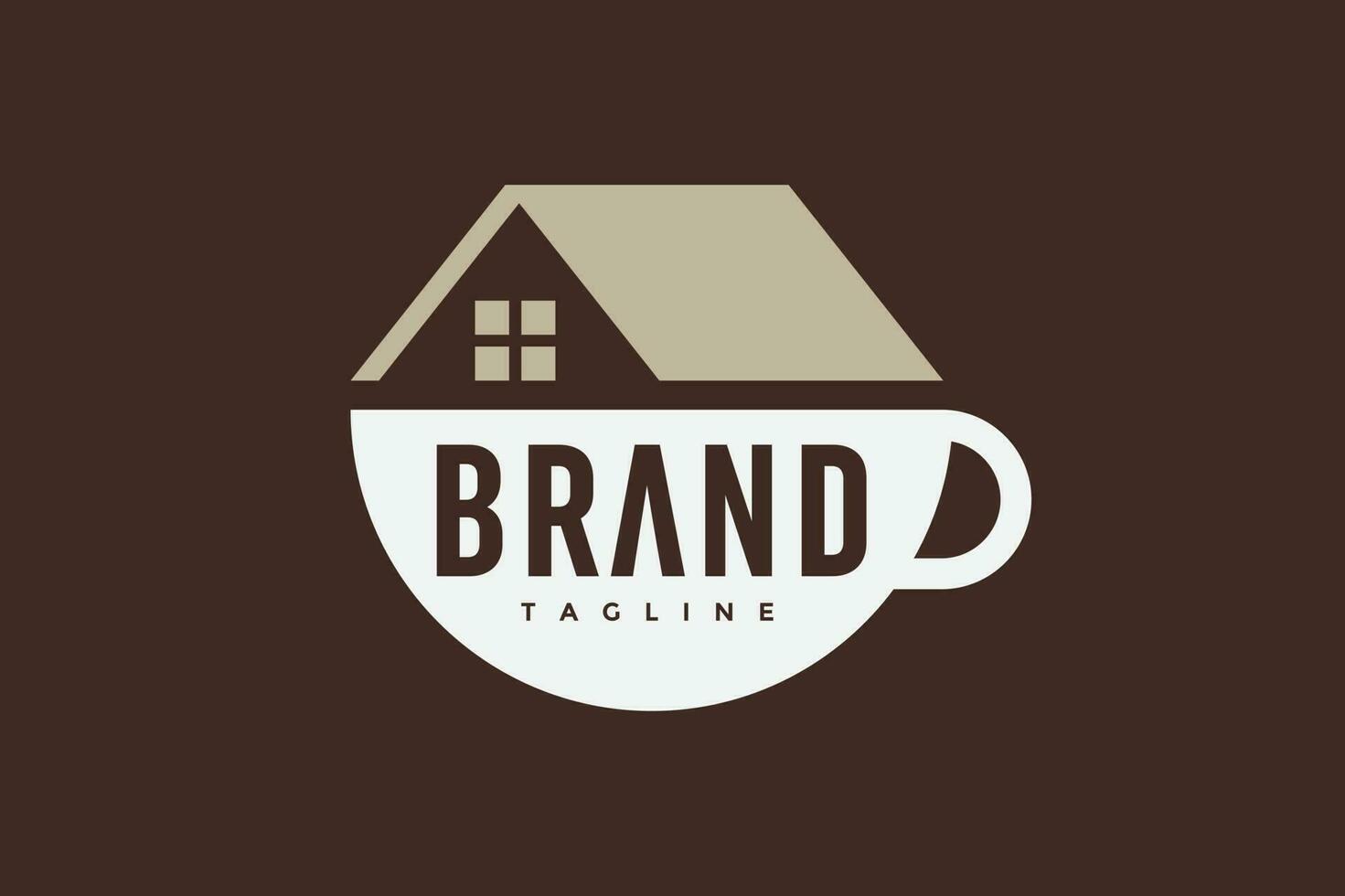 taza hogar logo vector