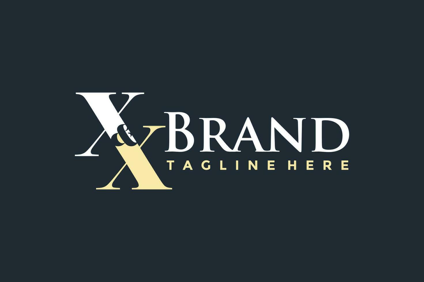 X and X monogram logo vector