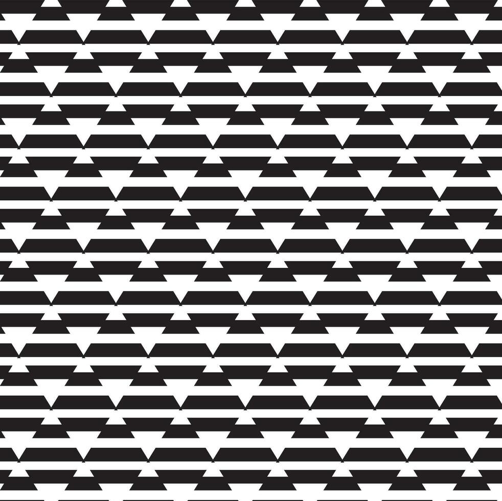 Monochrome Geometric Pattern, Isolated Background. vector