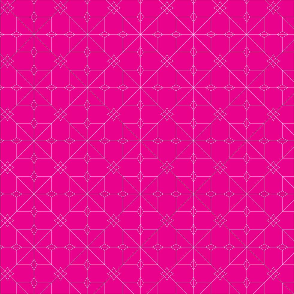 Decorative Geometric Pattern, Isolated Background. vector