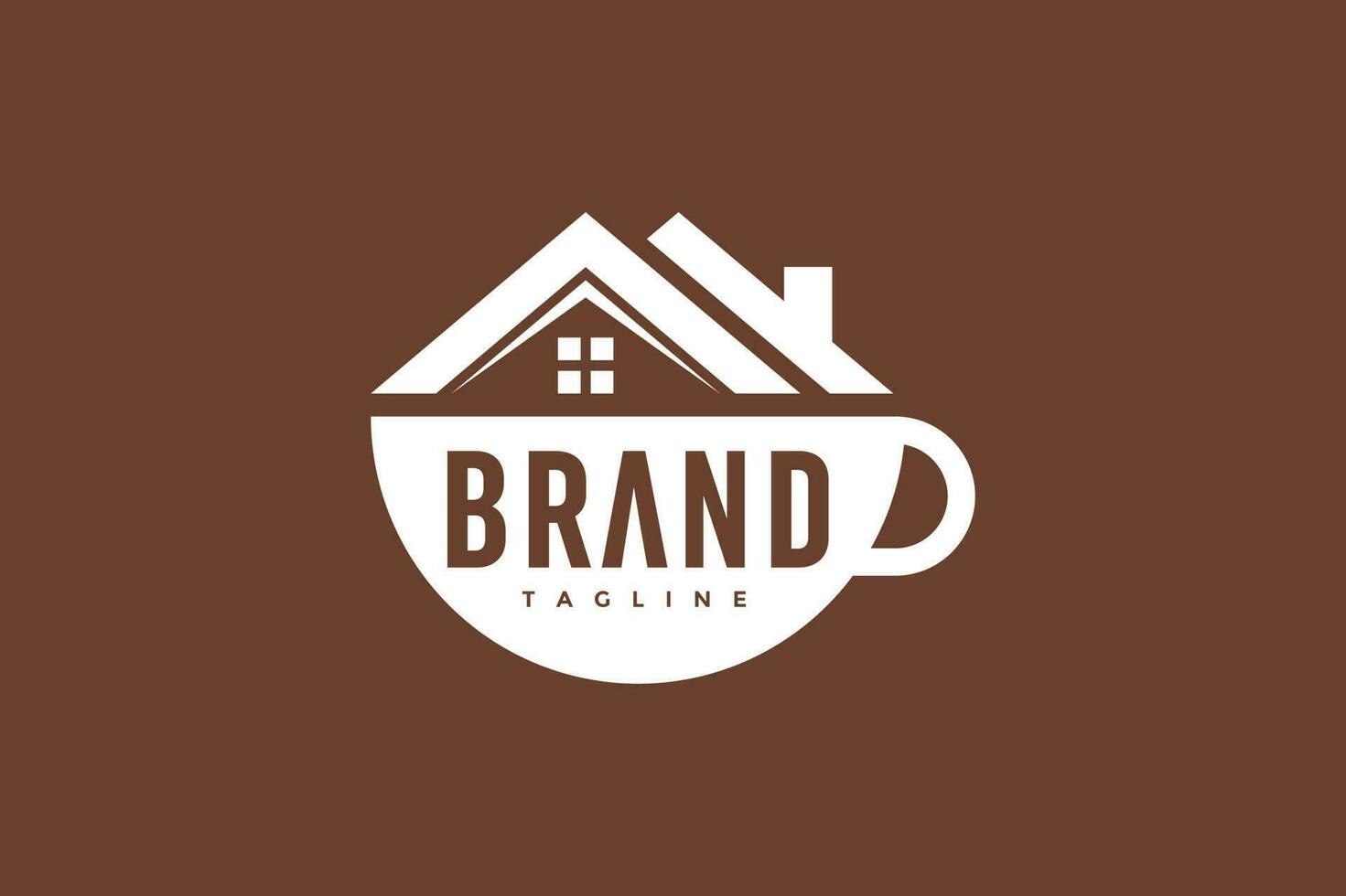 taza hogar logo vector