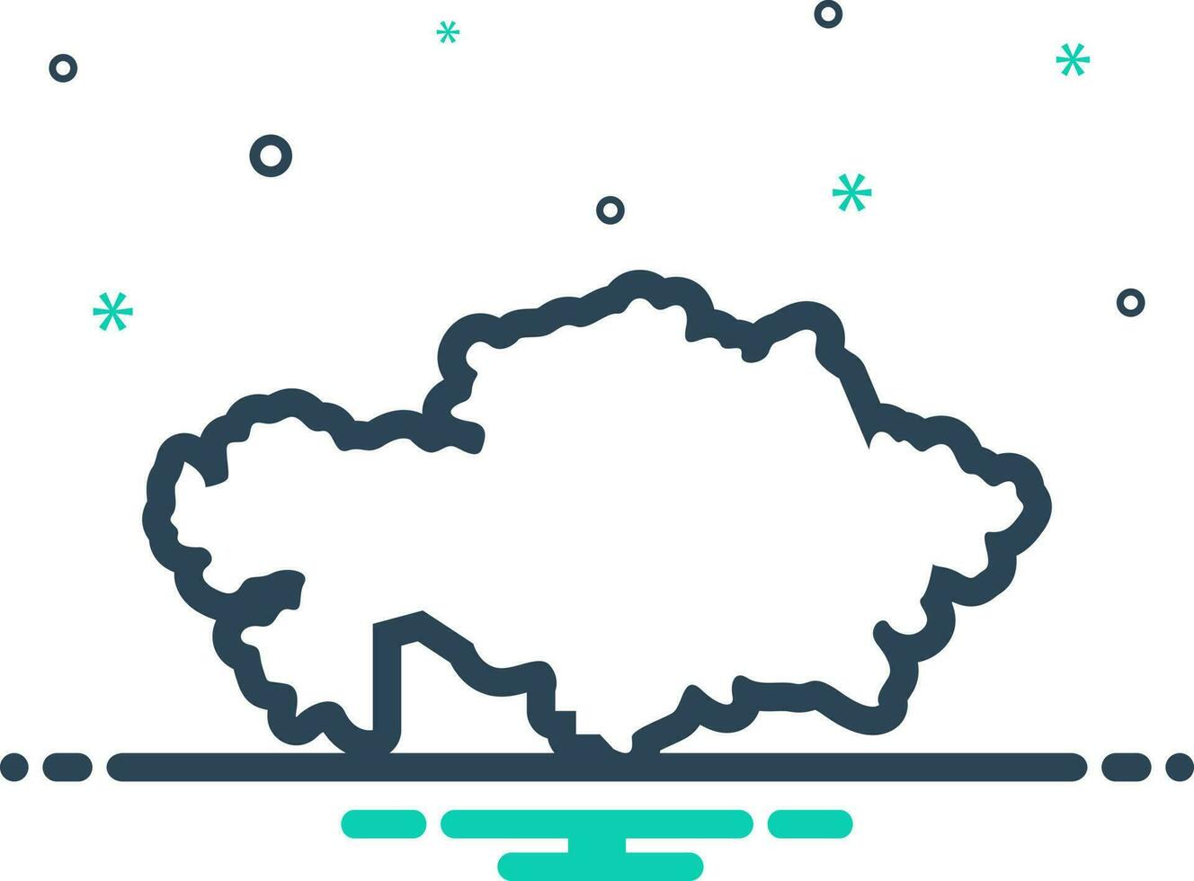 mix icon for kazakhstan vector