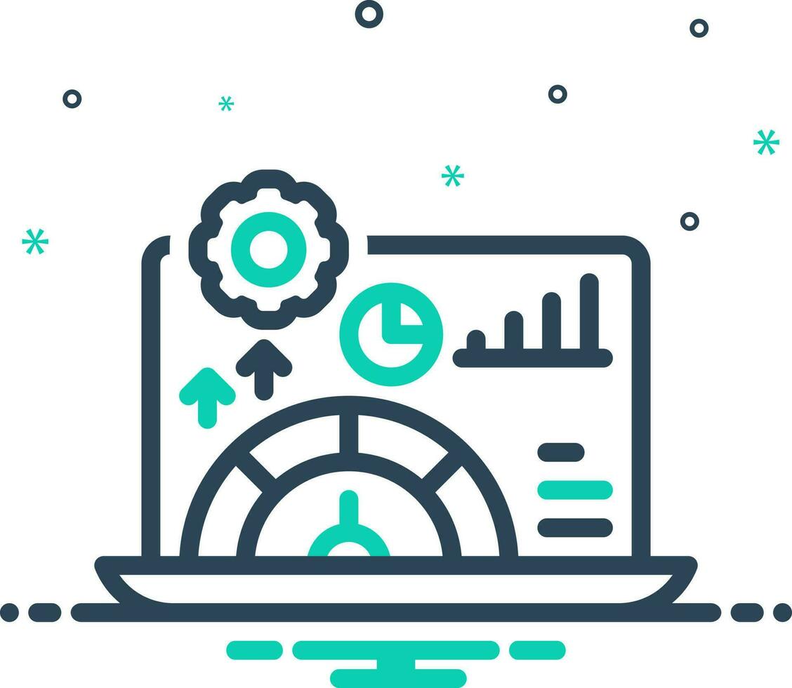 mix icon for performance vector