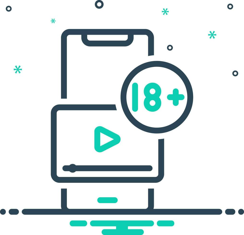 mix icon for explicit vector