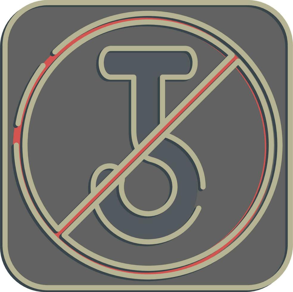 Icon do not use hand hoocks. Packaging symbol elements. Icons in embossed style. Good for prints, posters, logo, product packaging, sign, expedition, etc. vector