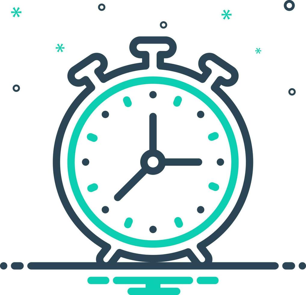 mix icon for timely vector