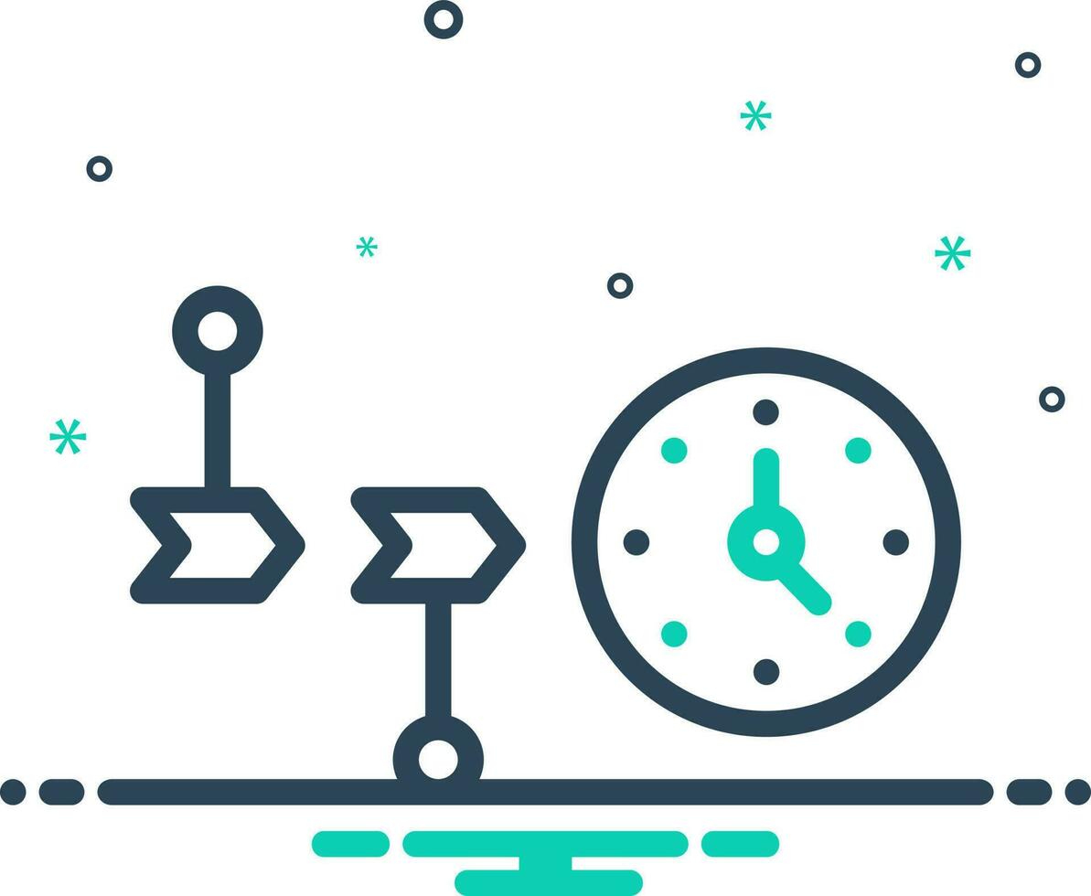 mix icon for timeline vector