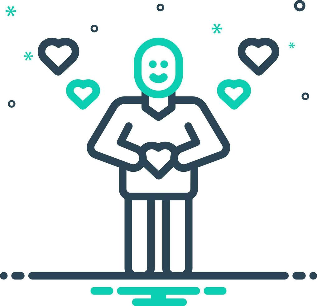 mix icon for wanna vector