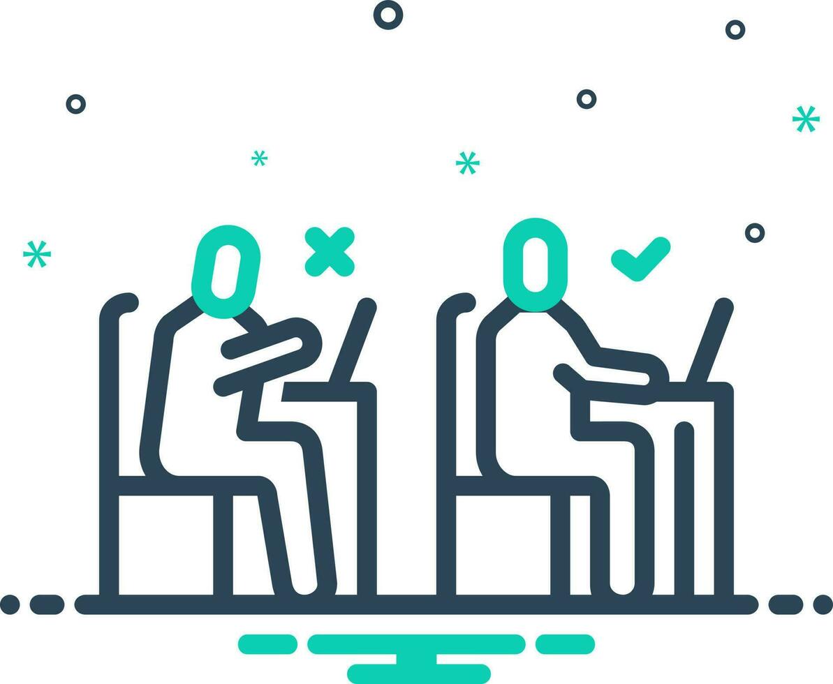 mix icon for positions vector