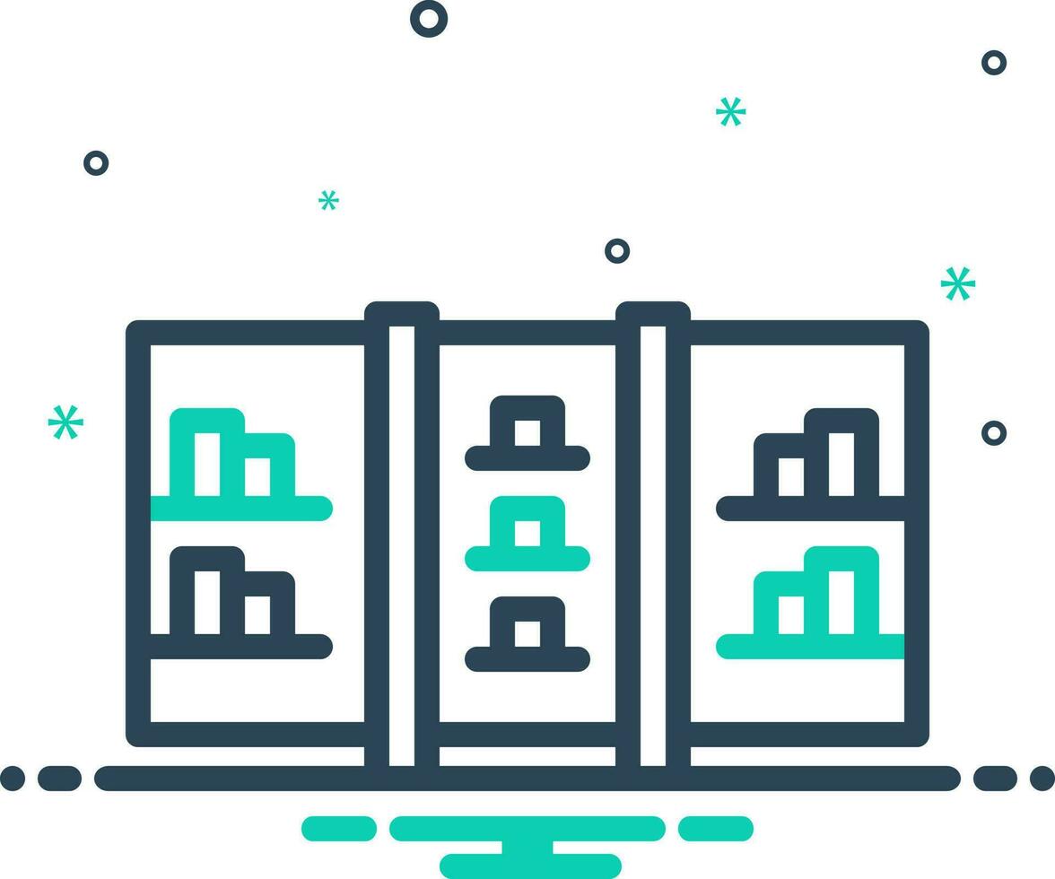 mix icon for partition vector
